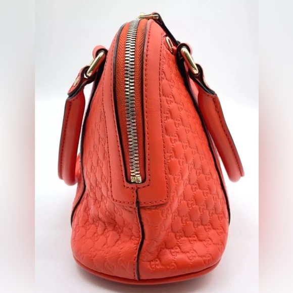 Authentic Gucci GG Micro Shimmer Orange  Mini Handbag 2way CrossbodyBag - Picture 6 of 17